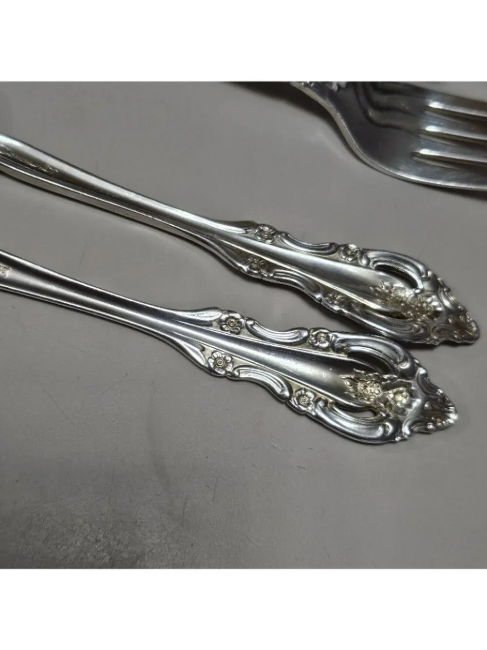 5 Oneida Community SILVER ARTISTRY Dinner Forks 1965 Silverware Flatware 7.5